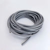 A coil of flexible silicone tinned copper wire in various AWG gauges, coiled on a white surface.