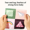 Sensory Tissue Box Toy with Crinkle Paper and Silky Scarves