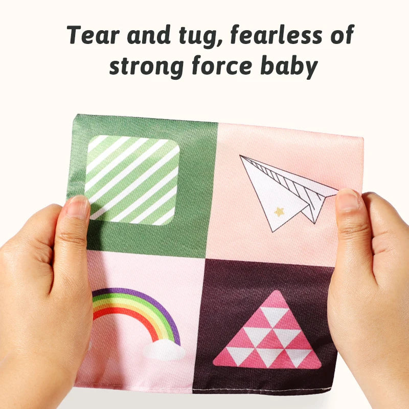 Sensory Tissue Box Toy with Crinkle Paper and Silky Scarves
