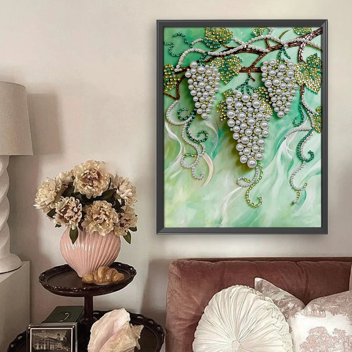 DIY Pearl Gem Painting Kit for Adults | 30x40cm Unframed Canvas Wall Art