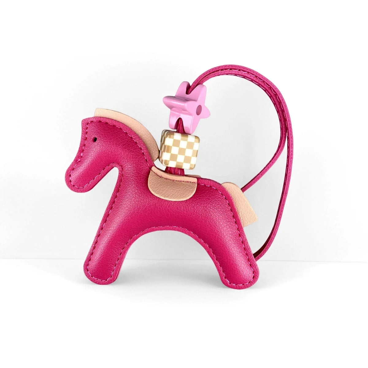 Handcrafted PU Leather Pony Bag Charm