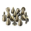 Double-Cap Cone Studs for DIY Punk Fashion