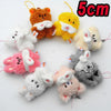 Adorable Plush Cartoon Keychain – Soft Pink Mini Pendant