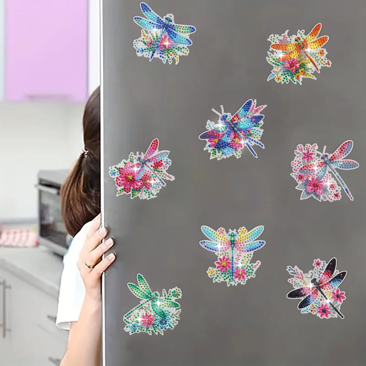 Butterfly Diamond Painting Magnets Kit – 8 Designs