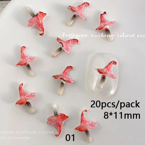 Fruit & Floral Resin Nail Art Decorations
