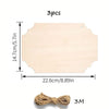 DIY Wooden Hanging Ornament Craft Kit (Set of 3)
