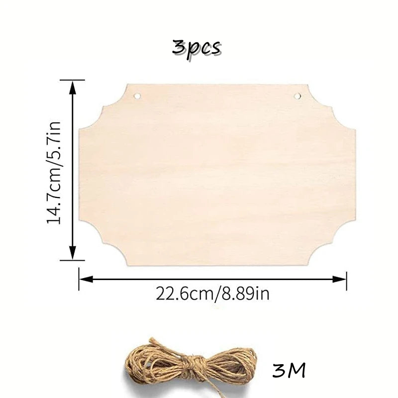 DIY Wooden Hanging Ornament Craft Kit (Set of 3)