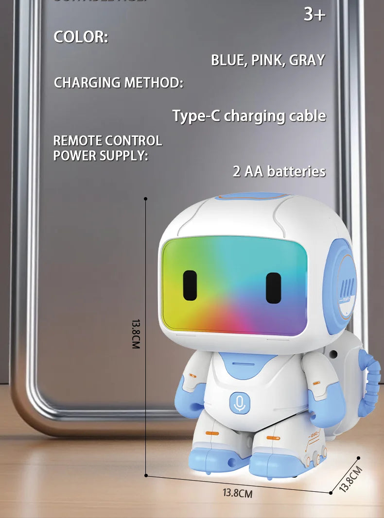 Interactive Remote Control Robot with Lights, Music & Recording