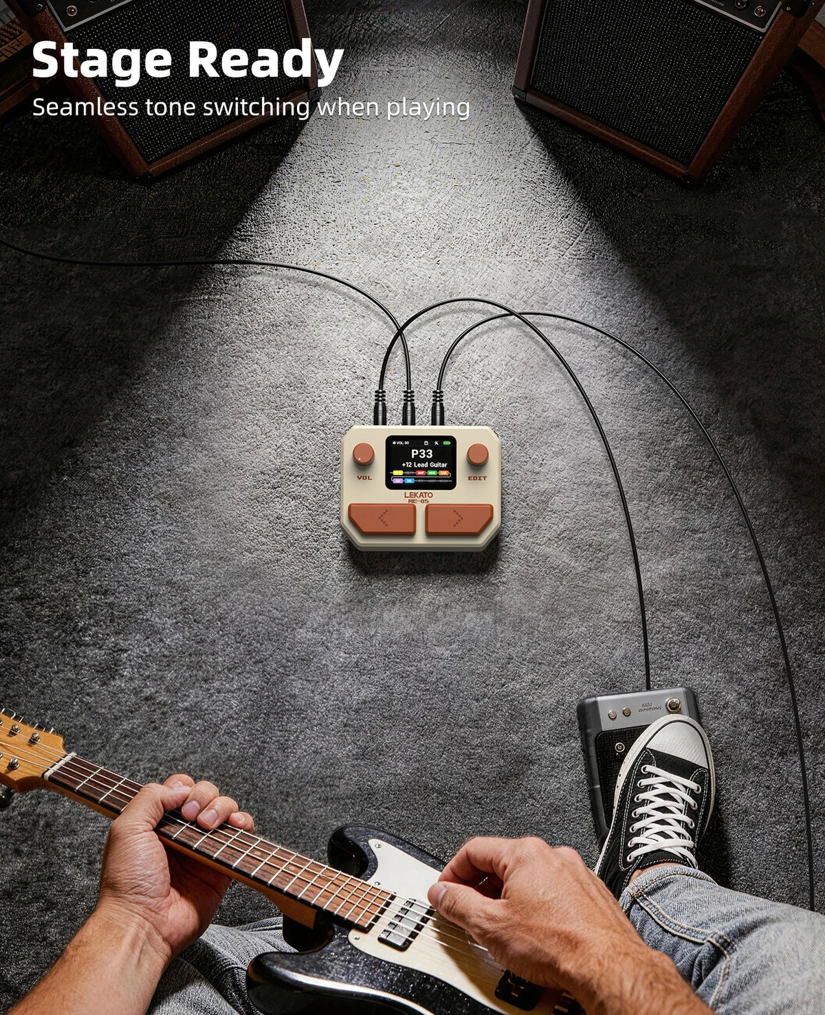 Mini Multi-Effects Guitar Processor with Looper and Drum Rhythms