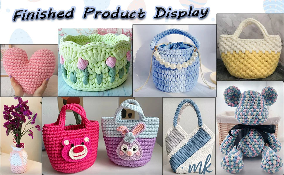 Soft Premium Polyester Yarn for Knitting & Crochet