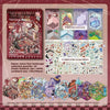 A collection of 20 sheets of pet cardboard stickers featuring various spooky and fantasy scenes for creative kids.