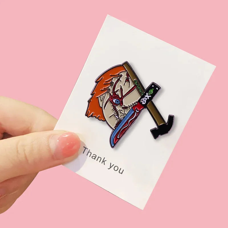 Chucky Horror Movie Enamel Pin