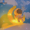 Luminous Astronaut Moon Building Blocks Set with LED Light Technology