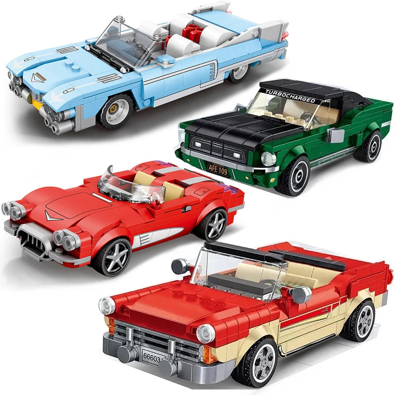 Supercar Model Building Block Kit