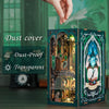 Owl Bookstore Miniature Book Nook DIY Kit with LED Lighting