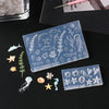 Clear silicone nail art molds featuring various sea creatures and plants for DIY nail design