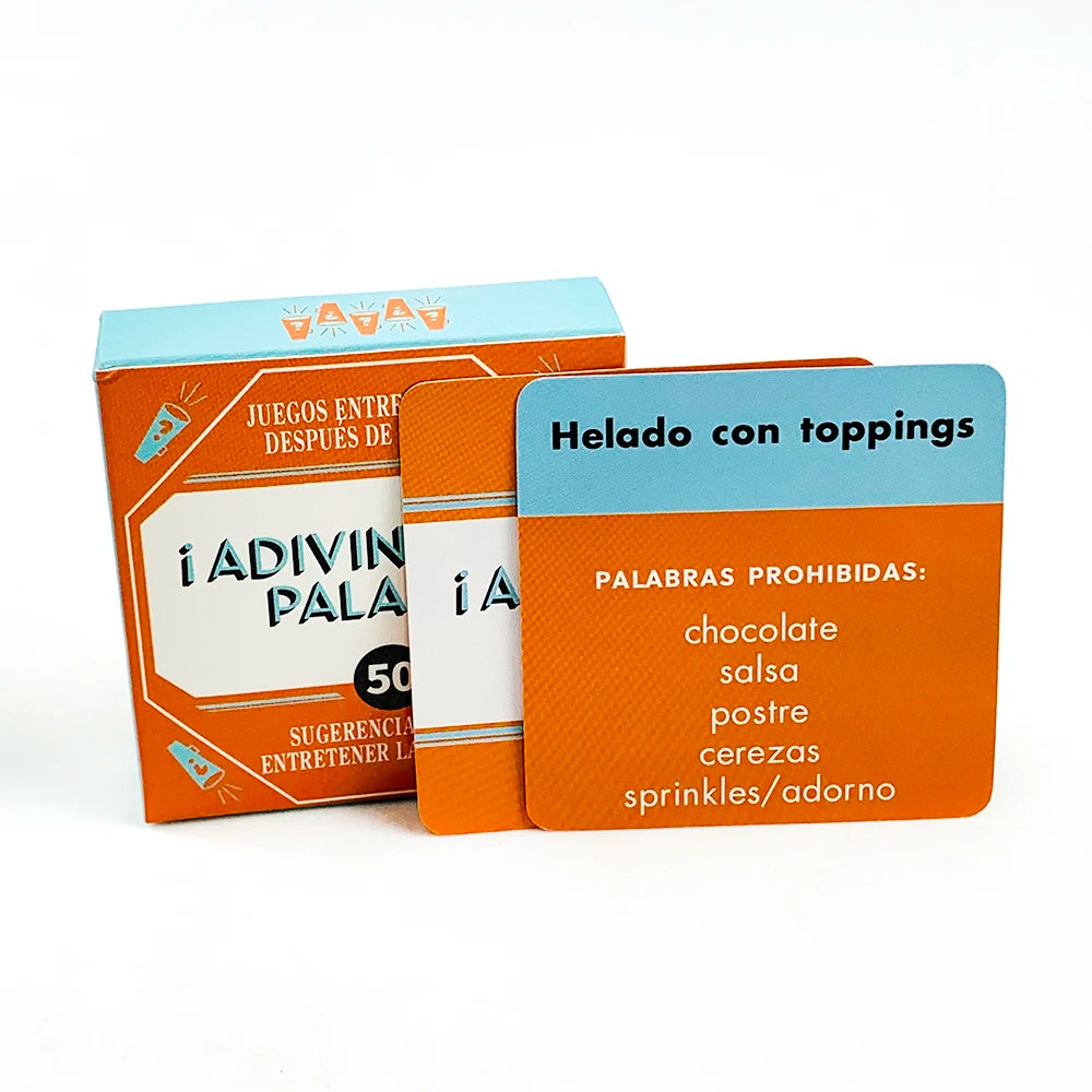 Name That Word! – 50-Card Spanish Mini Game Set