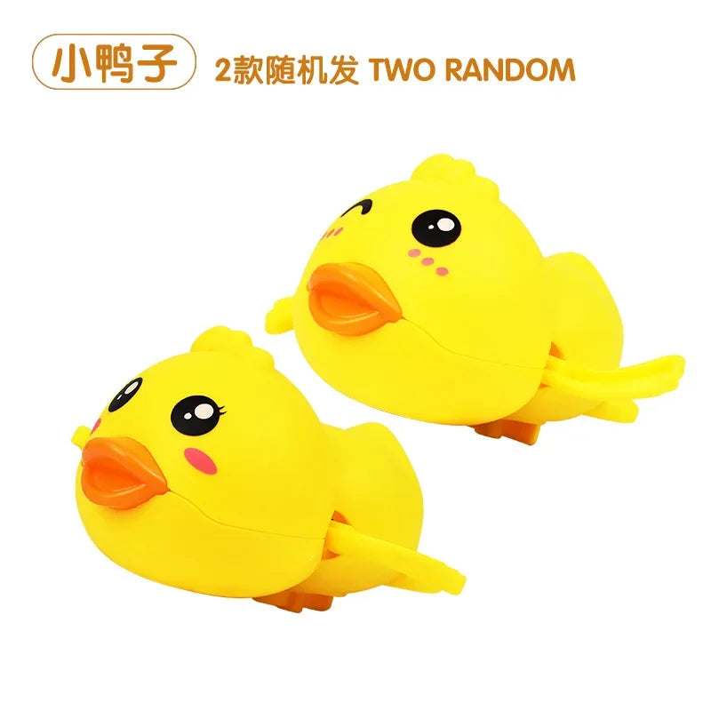 Spring-Powered Bath Toys for Kids – Cute Turtle, Duck, and Whale Water Toys