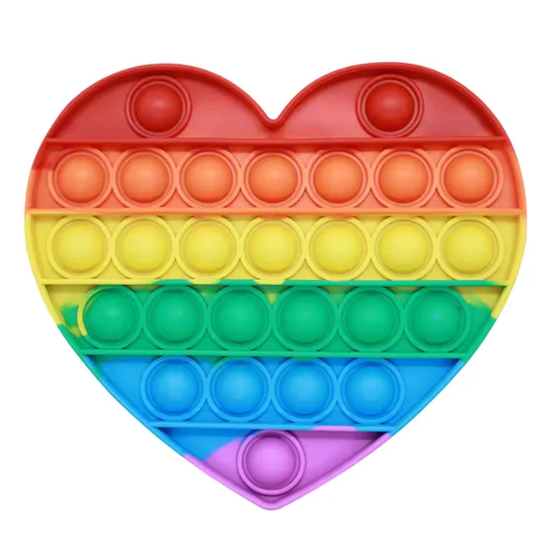 Rainbow Pop Sensory Fidget Toy for Stress Relief