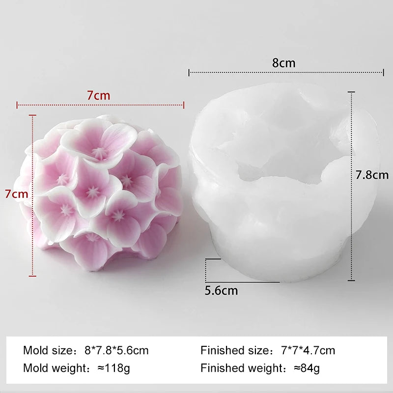 Floral Silicone Mold for Soap, Resin, and Candle Making
