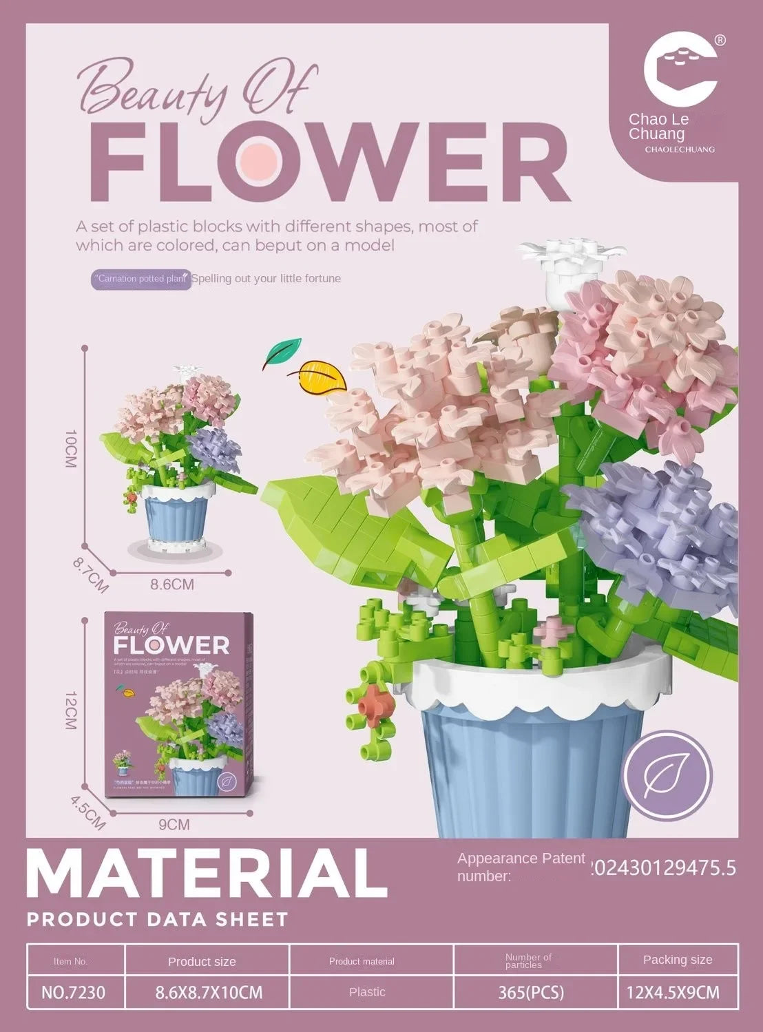 DIY Mini Flower Building Block Kit – Everlasting Desktop Decor