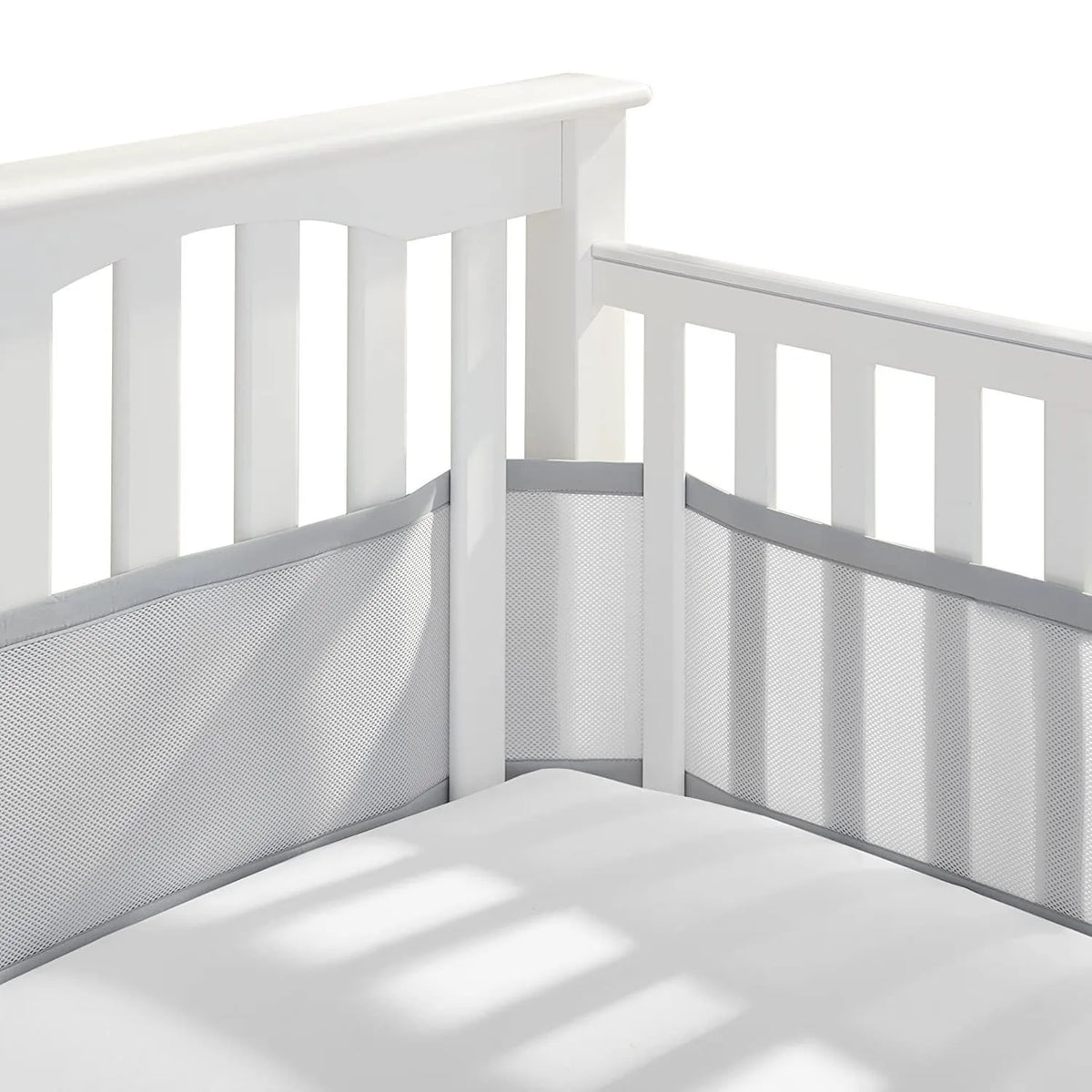 Breathable 4-Sided Crib Bumper Set for Infant Safety
