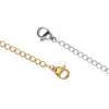 Silver and gold stainless steel extension chains with lobster clasps for jewelry making
