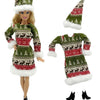 Festive Christmas Outfit Set for 11.5-Inch Dolls