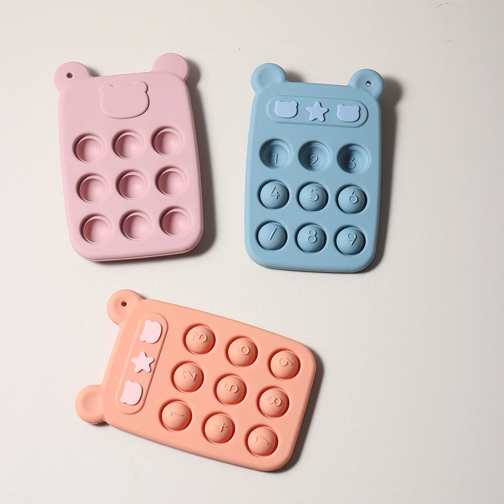 Baby Silicone Remote Control Teether Toy for Soothing Gums