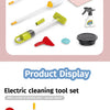 Kids' Pretend Play Cleaning Set with Vacuum & Dustpan