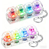 LED Macaron Keyboard Fidget Toy with Keychain
