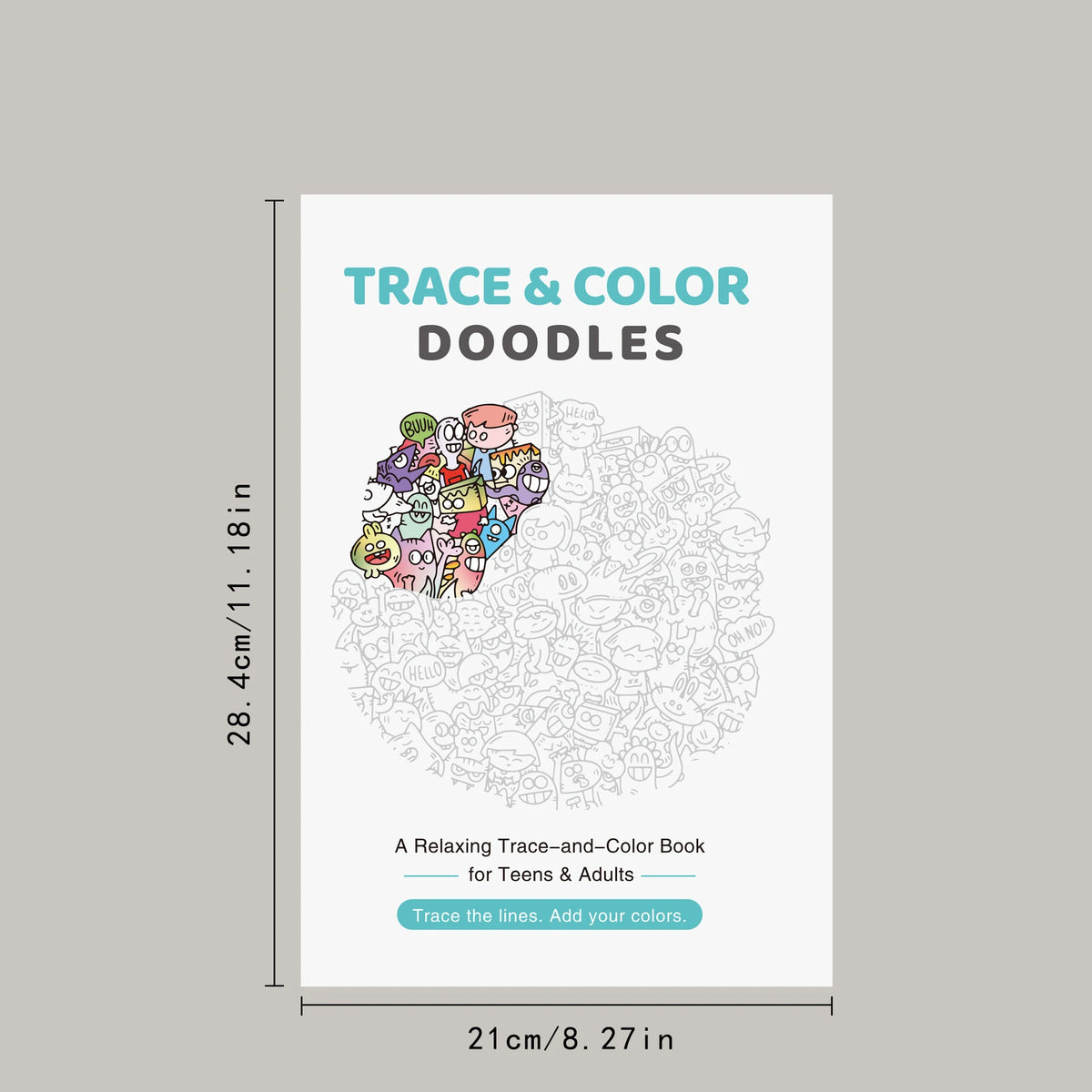 Adult Coloring Book: Detailed Trace & Doodle Pages