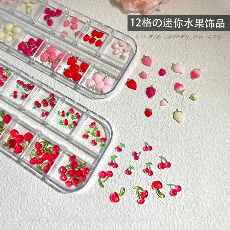 Fruit & Floral Resin Nail Art Decorations