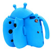 A bright blue playful cartoon EVA shockproof case shaped like a bee.