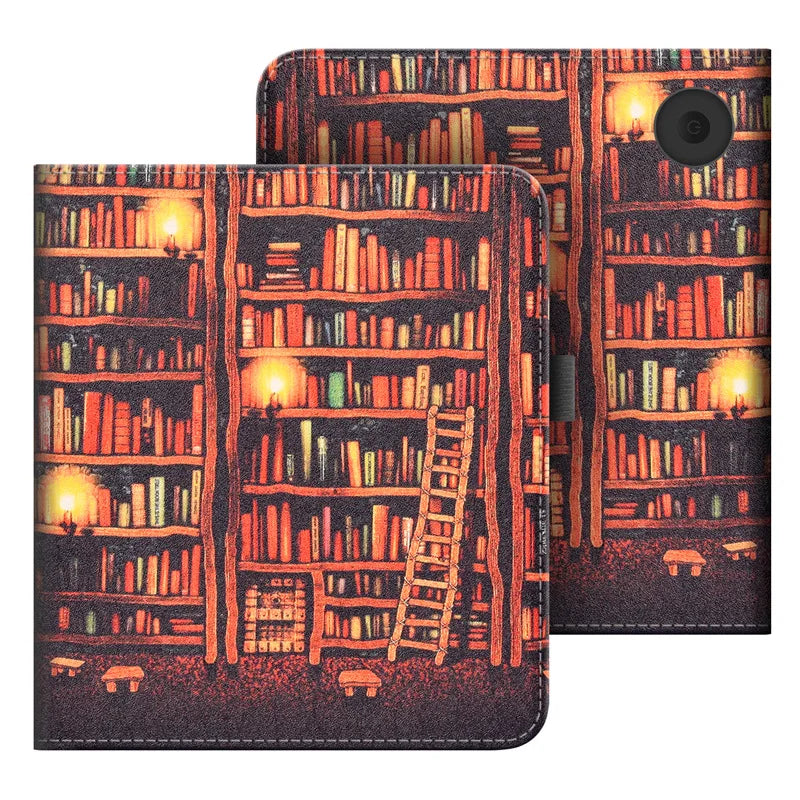 Kobo Libra Smart Cover Case with Hand Strap and Card Slot