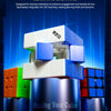 A blue and white Hollow Magnetic 3x3 Speed Cube puzzle with orange and red cubes visible.