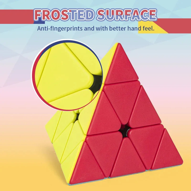 Pyramid Speed Cube 3x3 – Smooth Turning Puzzle for Kids & Adults