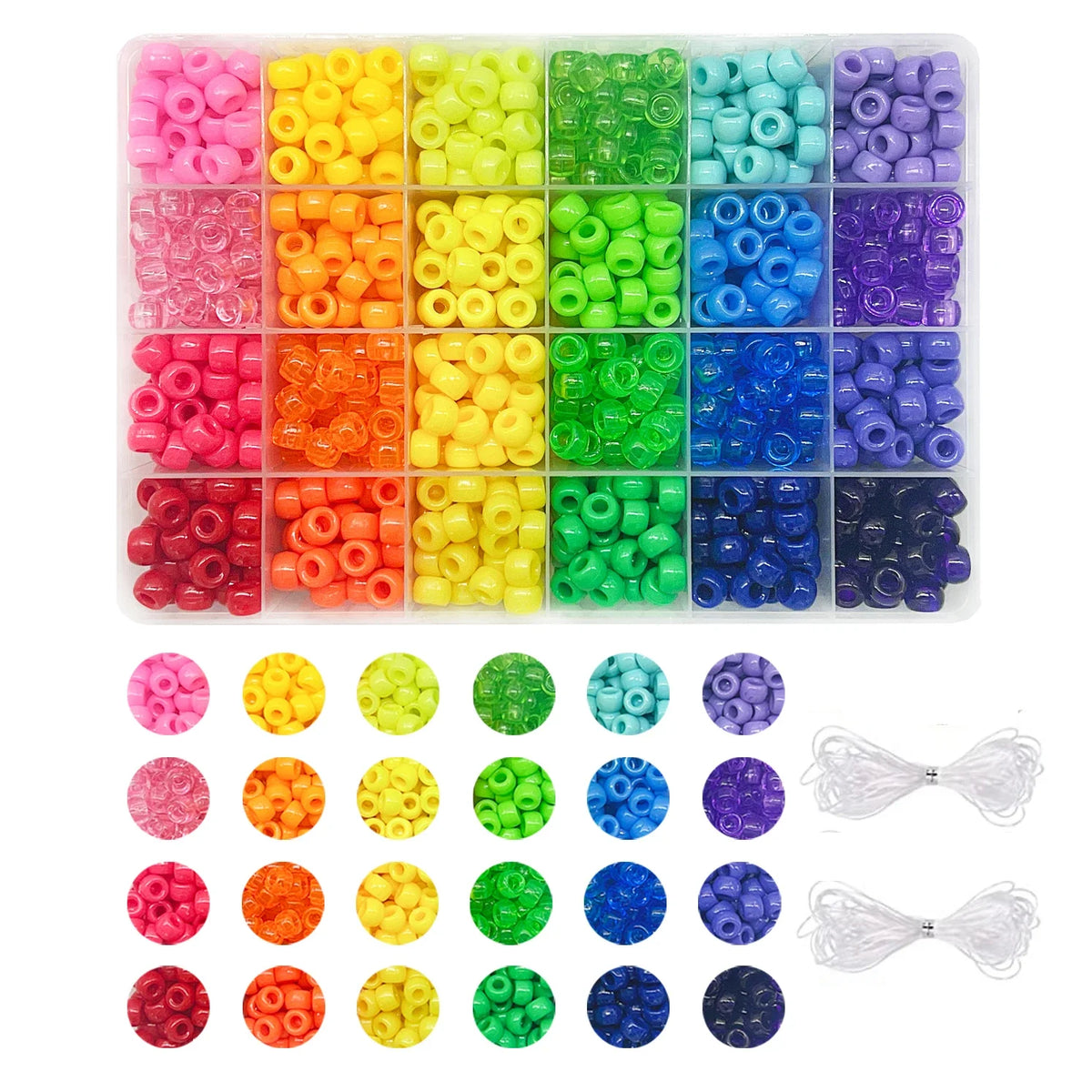 Pony Beads and Letter Beads Craft Kit for Bracelet Making