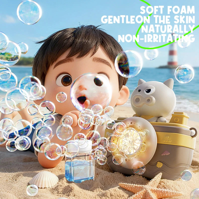 Bubble Blowing Camera Toy with Lights & Music