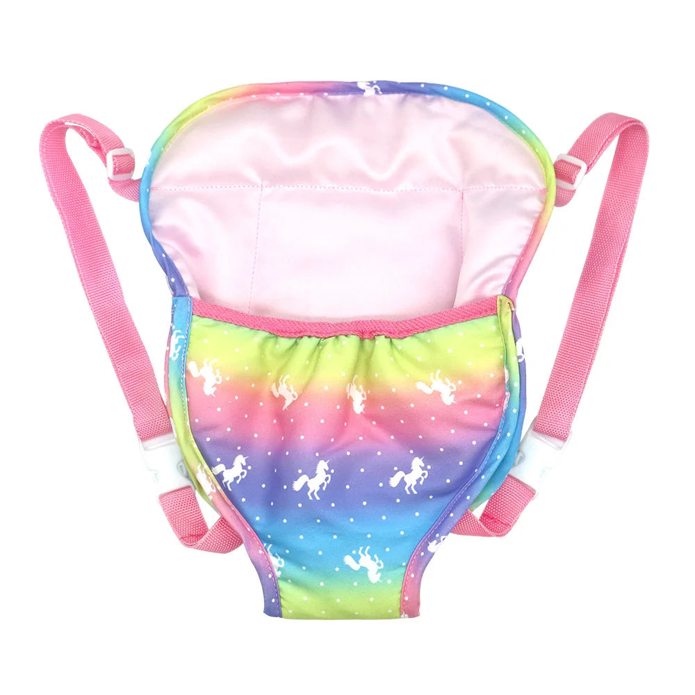 Doll Carrier Backpack with Adjustable Straps for 18-Inch Dolls