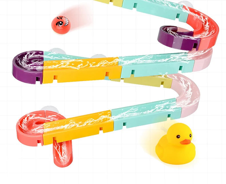 DIY Bath Toy Water Track Set for Kids