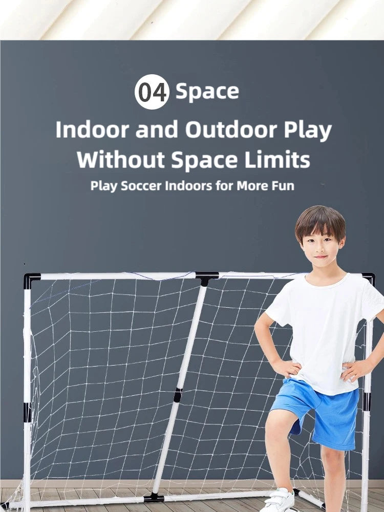 Foldable Soccer Goal Set with Ball and Pump