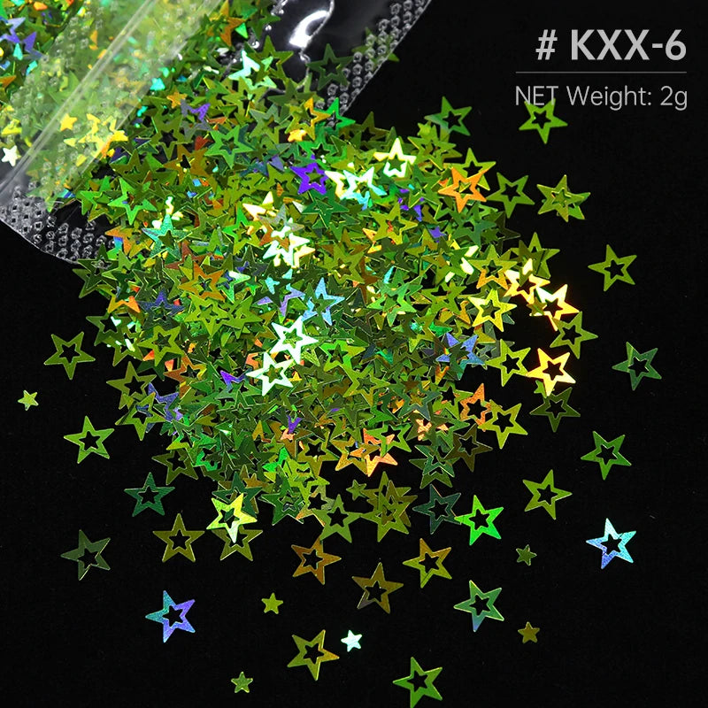 Shimmering Star Resin Sequins for DIY Crafts