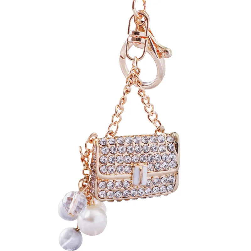 Crystal Rhinestone Handbag Keychain