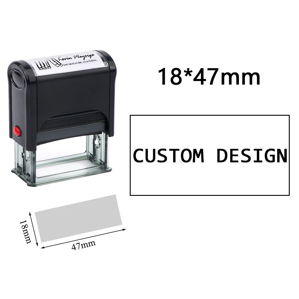 Customizable Self-Inking Rubber Stamp
