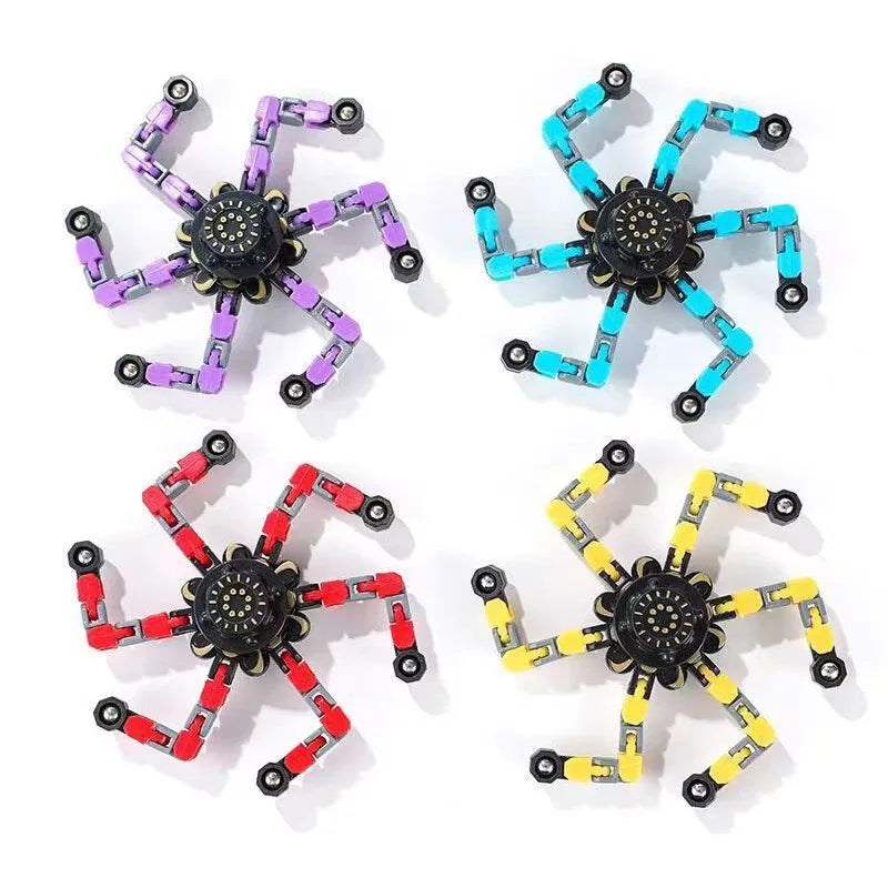Transformable Fidget Spinners for Stress Relief and Focus