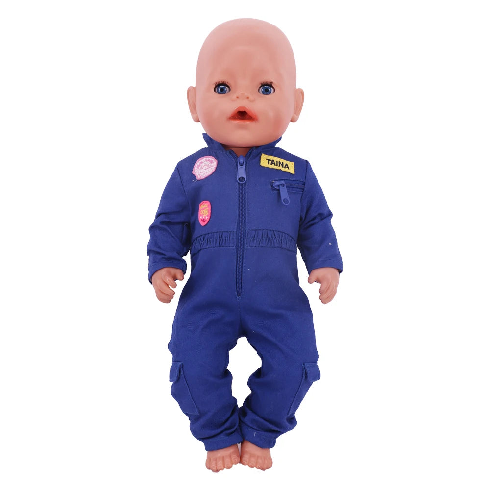 Two-Piece Doll Outfit with Top and Pants for 18-Inch and 43cm Dolls