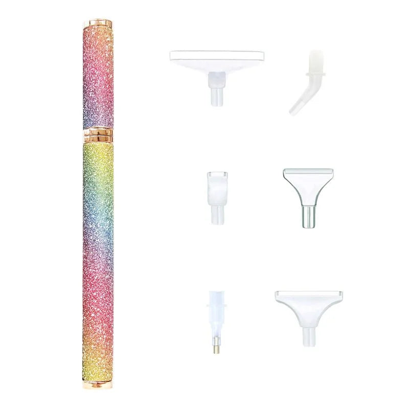 Glitter Diamond Painting Pen Set with 6 Interchangeable Tips