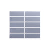 A sheet of square, translucent gray scratch-off sticker sheets for DIY cards and games.