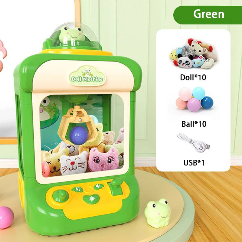 Mini Claw Machine Toy with Lights and Music for Kids